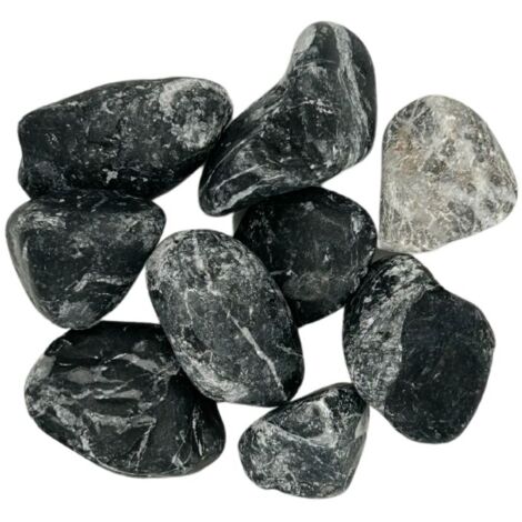 Big Bag de 0,75m³ (+/- 1000Kg) Galet Noir Impérial Brillant Ø 30/60 mm - Livraison PREMIUM