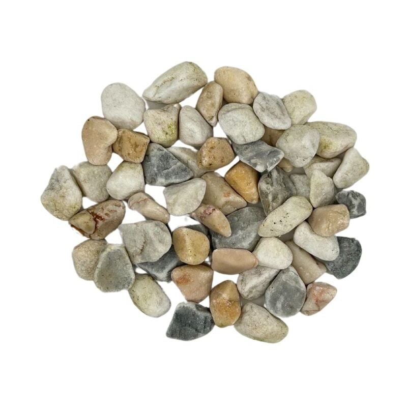 Big Bag Express - Big Bag de 0,75m3 (+/-1000 kg) Galets de Marbre Multicolore Hawaï Siena ø 8/12mm - Livraison premium