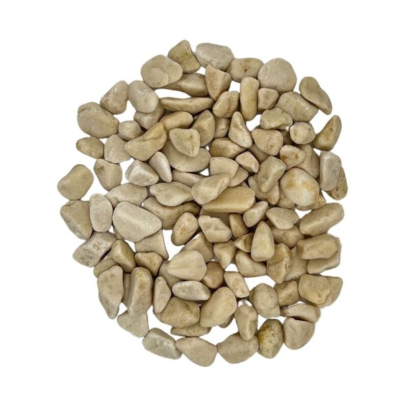 Big Bag Express - Big Bag de 0,75m³ (+/- 1000Kg) Galet de Marbre Ivoire Crème ø 8/12 mm - Livraison premium