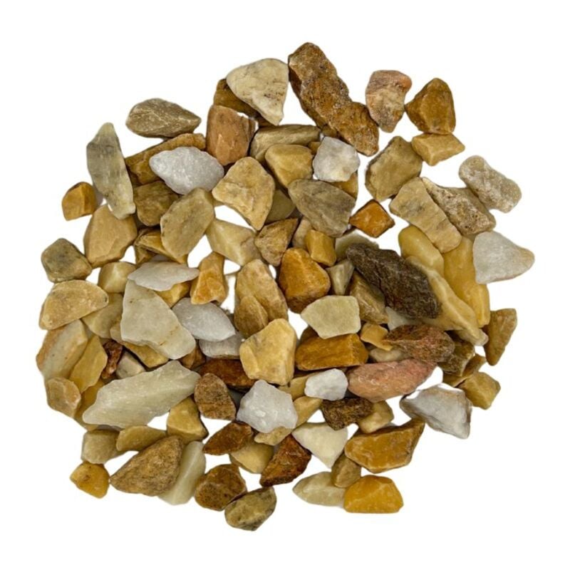 Big Bag Express - Big Bag de 0,75m³ (+/- 1000Kg) Gravier de Marbre Amarillo Ocre Jaune ø 8/16 mm - Livraison premium