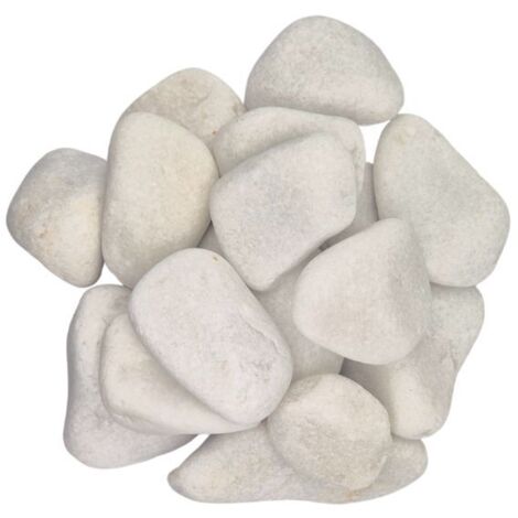 Big Bag de +/- 500 Kg Galets Blanc Pur Ø 70/120 mm - Livraison STANDARD