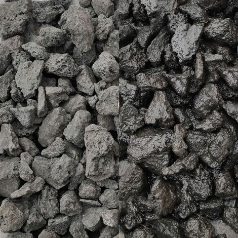 Big Bag de plus ou moins 1 tonne Pouzzolane Noire - concassé - 15/40 mm - Origine : France - Noir / gris