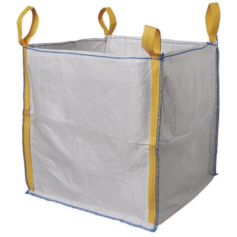 Big Bag Express – Sac à déchets 900 mm x 900 mm x 900 mm – Capacité de charge 1500 kg – Sac Big Bag pour chantiers – 18001