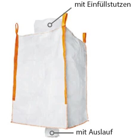 Big-Bag mit EINLAUF & Auslauf Tragkraft 1.250 kg