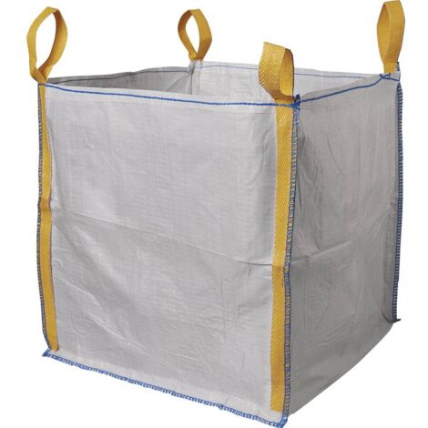 Big bag sans goulotte de vidange 90x90x90 cm – Volume 725 L – Charge maximale 1500 kg – 4 sangles de levage – 50097 – Berger & Schröter
