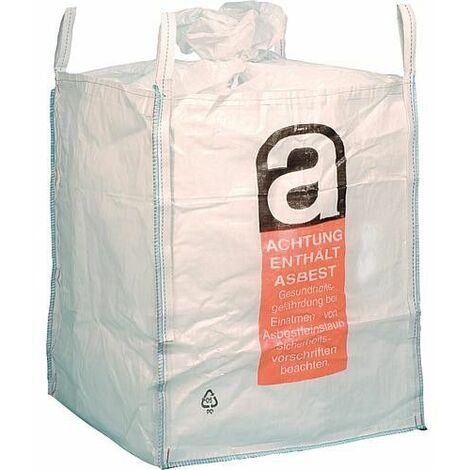 Big Bag Uni B amiante recouvert, 4 dragonnes SWL 1000 kg