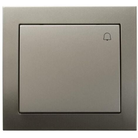 Big Button Reactive Push Release Door Bell Switch Plate Light Satin