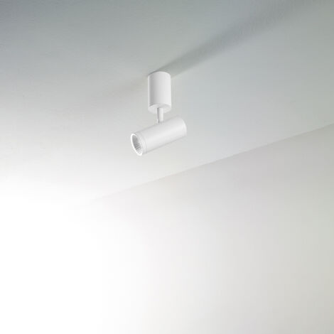 BIG CANOR Faretto singolo in metallo colore bianco opaco a LED 5W 400LM 3000K orientabile