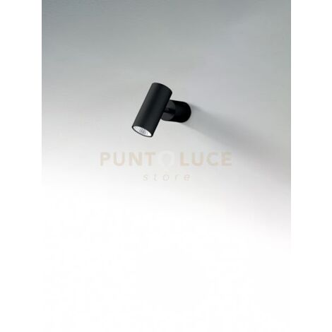 BIG CANOR Faretto singolo in metallo colore nero opaco a LED 5W 400LM 3000K orientabile