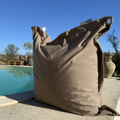 Big Coussin flottant Taupe 140x140 cm