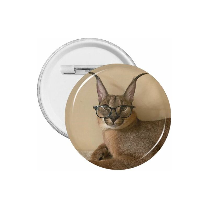 Big Floppa Animal Cat Badge regali cappello da