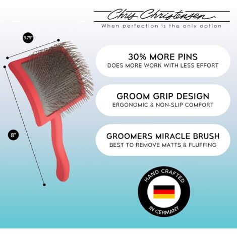 Big G Glättungsbürste für Hunde, ideal für die professionelle Fellpflege: Entwirrt und stylt Goldendoodles, Pudel und mehr.