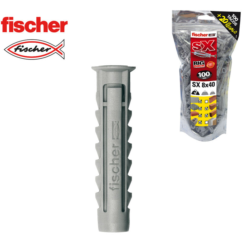 

FISCHER 96053 BIG PACK TACOS SX 8x40 100+20 GRATIS