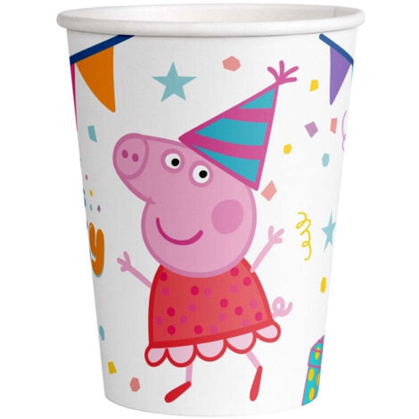 Big Party Bicchieri Carta Peppa Pig 250 Cc Cf 8 Pz