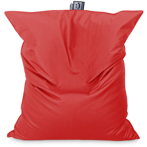 Pouf Poire Relax Similicuir Outdoor Rouge Happers