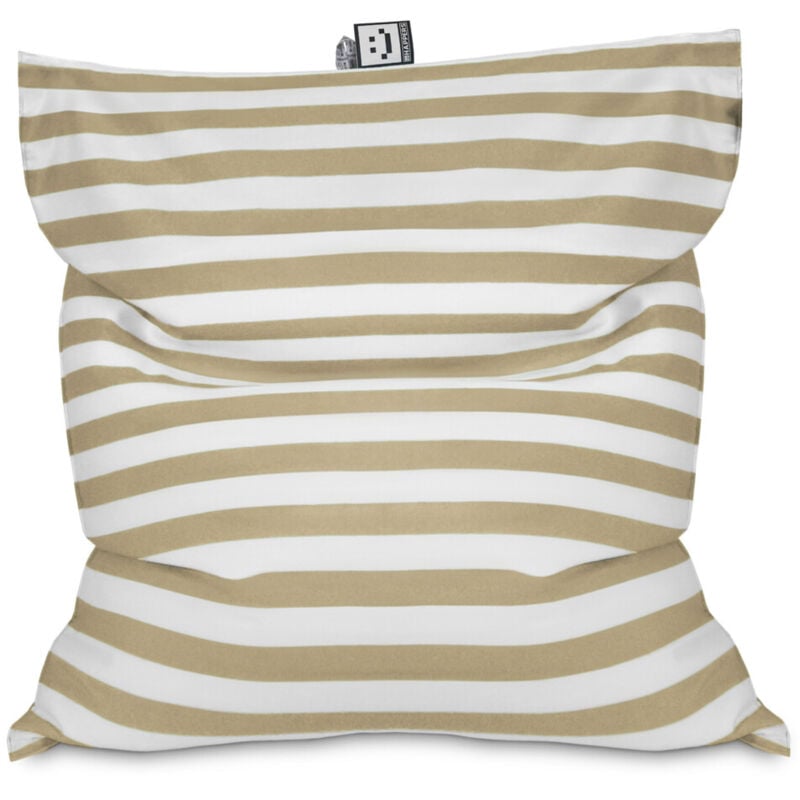 Happers - Big Pouf Toldotex Beige pour Extérieur ou Intérieur Unique beige