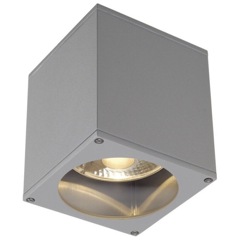 Big THEO,plafonnier carré gris argent QPAR111 max. 75W SLV declic 229554
