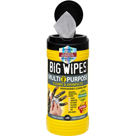 BIG WIPES Multi-Purpose 4x4 Wipes - Black Top