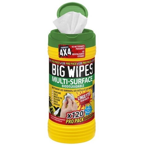 BIGWIPES BIG WIPES Mehrzwecktücher - Packung mit 120 Tüchern - BIW-MS120