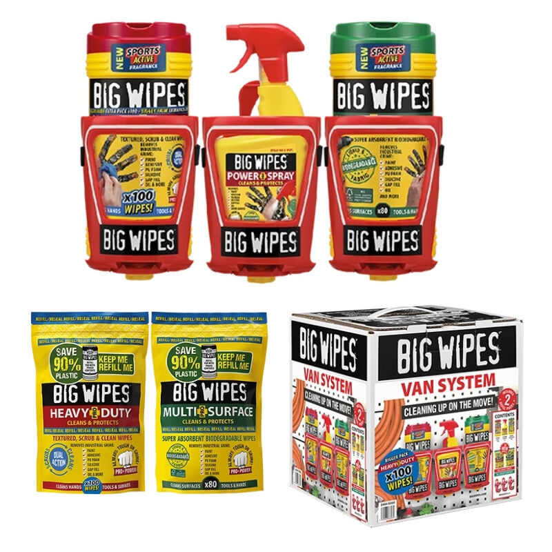 Pack de nettoyage avec support - Van System - Big Wipes