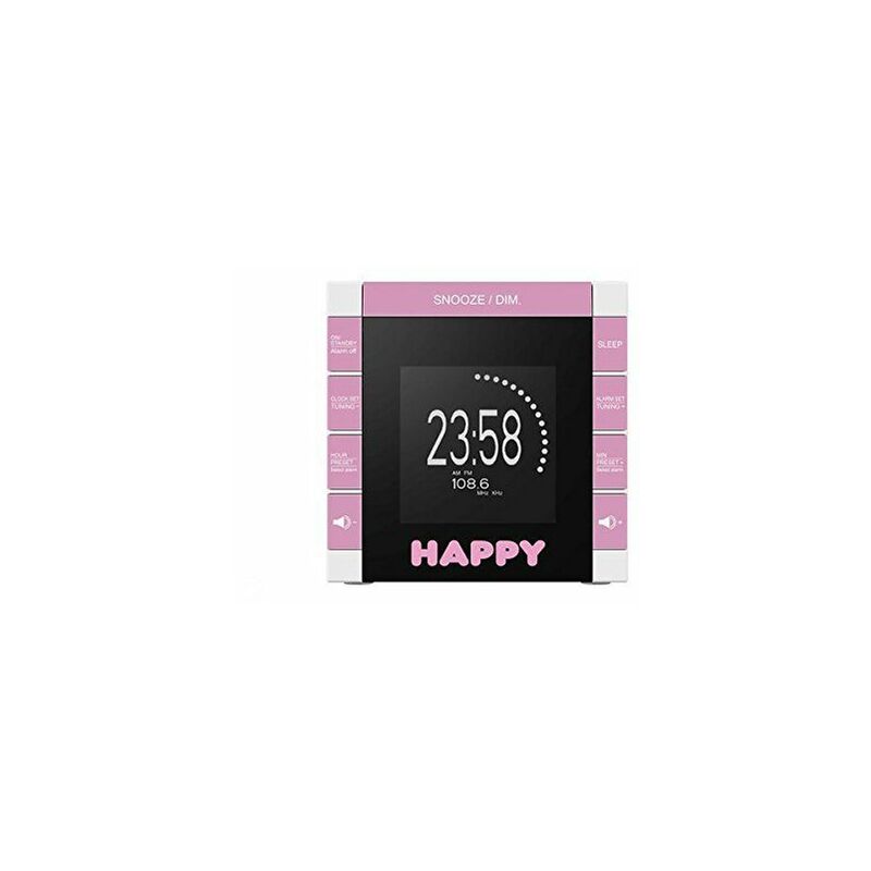 

Interactive RR70PDOGS2 radio Reloj Digital Rosa, Blanco - Bigben