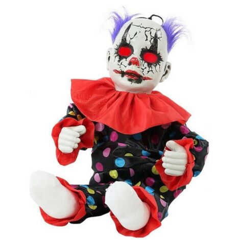 Bigbuy Carnival Atosa Clown Luce Suono Ornamento Decorativo 55 cm