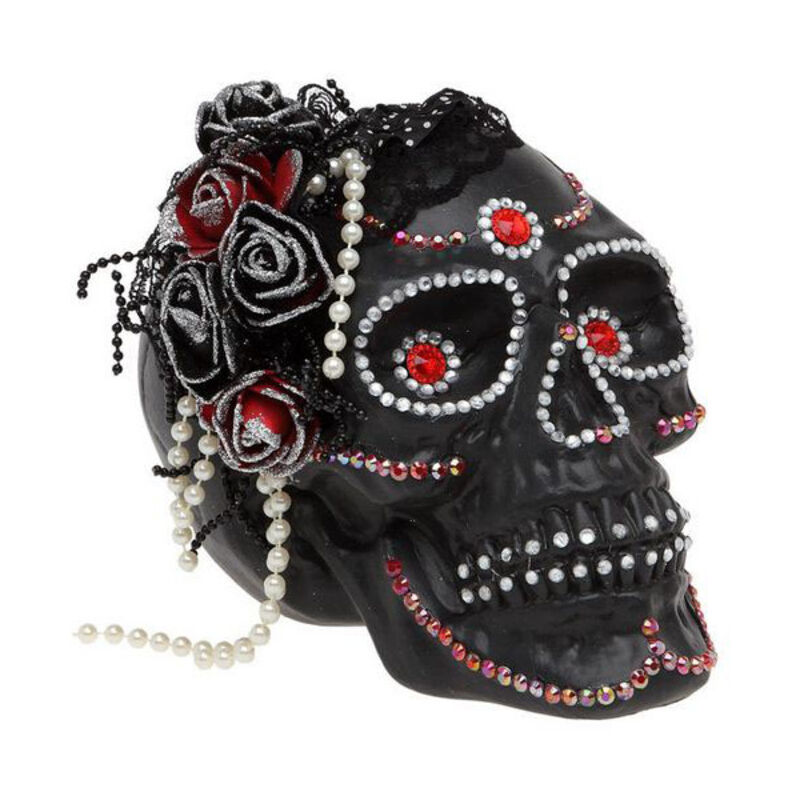 

Bigbuycarnival - BigBuy Carnival Calavera (19 x 14 x 15 cm) Negra