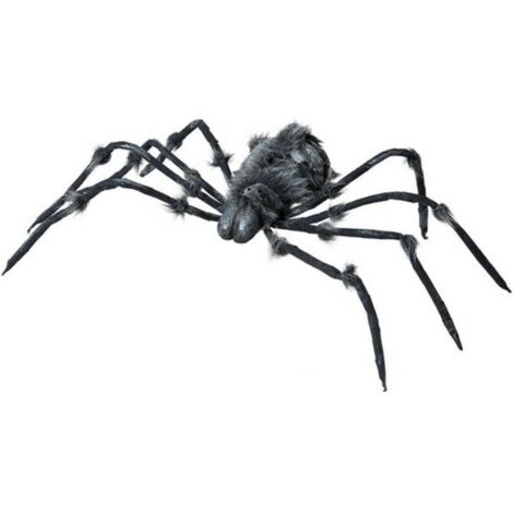 bigbuy-carnival Decorazione per Halloween Ragno Nero 9x28x162 cm