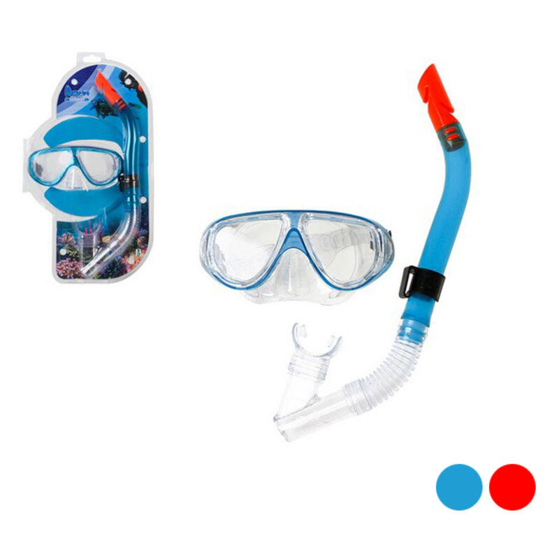 

Bigbuycarnival - BigBuy Carnival Gafas de Buceo con Tubo 25 x 43 x 6 cm Adulto Azul