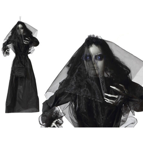 bigbuy-carnival S1125818 decorazione sospesa nera Halloween