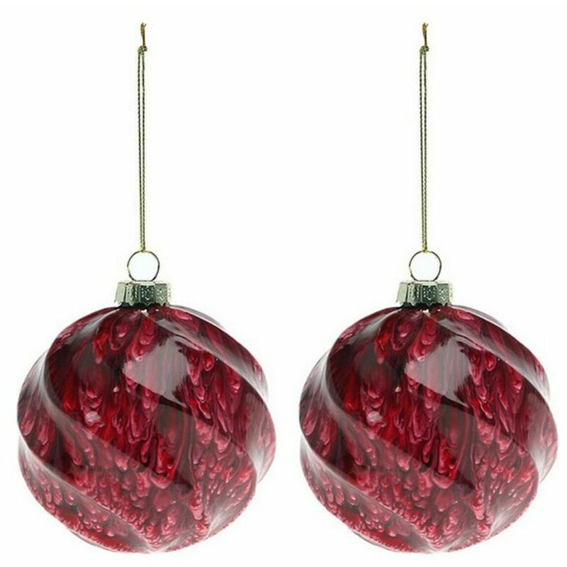 

BigBuy Christmas Bolas de Navidad (2 pcs) 112537 Rojo