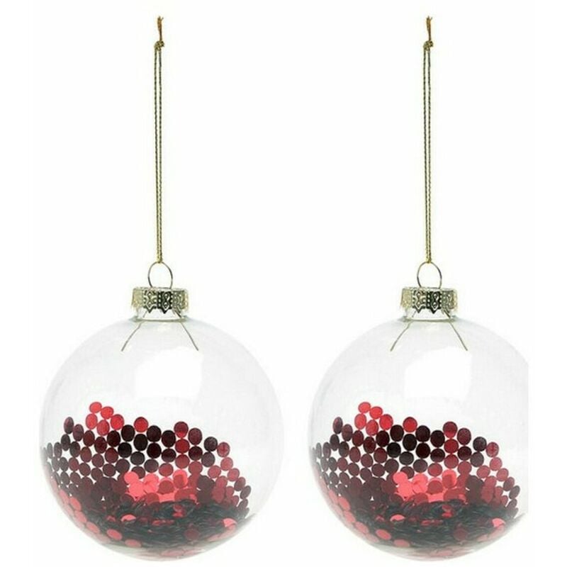 

Bolas de Navidad (2 pcs) 119803 Plateado - Bigbuy Christmas