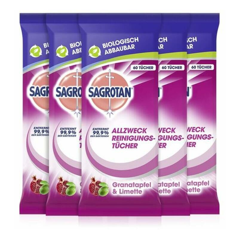 

Toallitas Sagrotan Multiusos (pack de 5) (Reacondicionado A+)