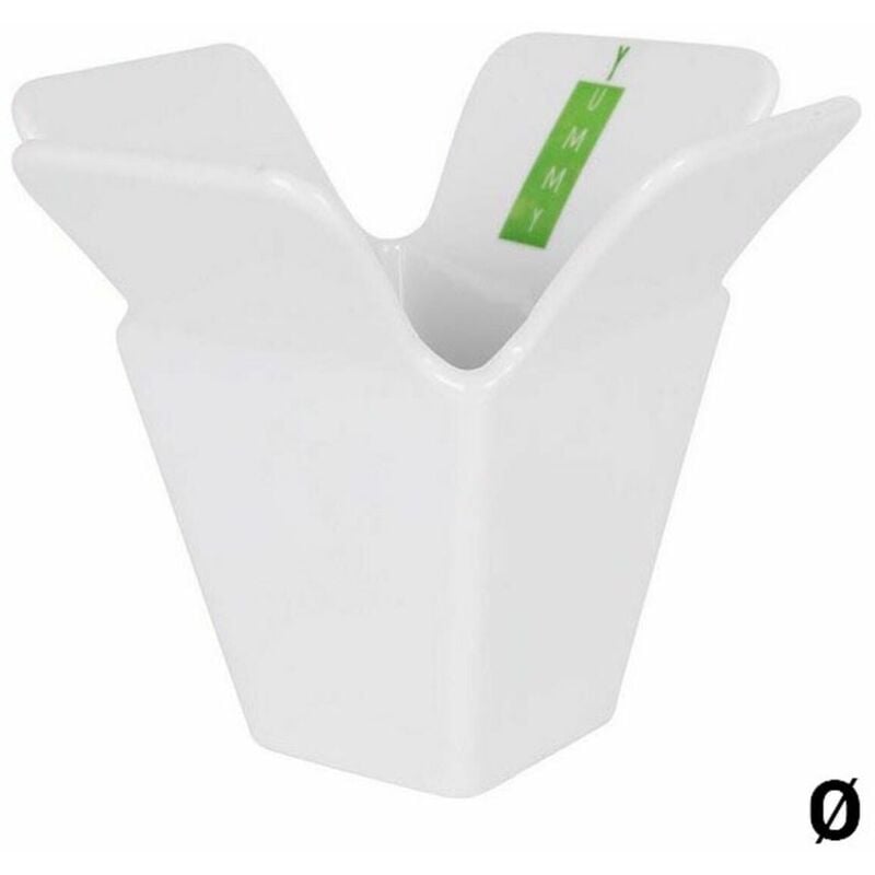 

Cuenco Yummy Blanco Porcelana 12,4 x 12,4 x 10 cm - Bigbuy Cooking