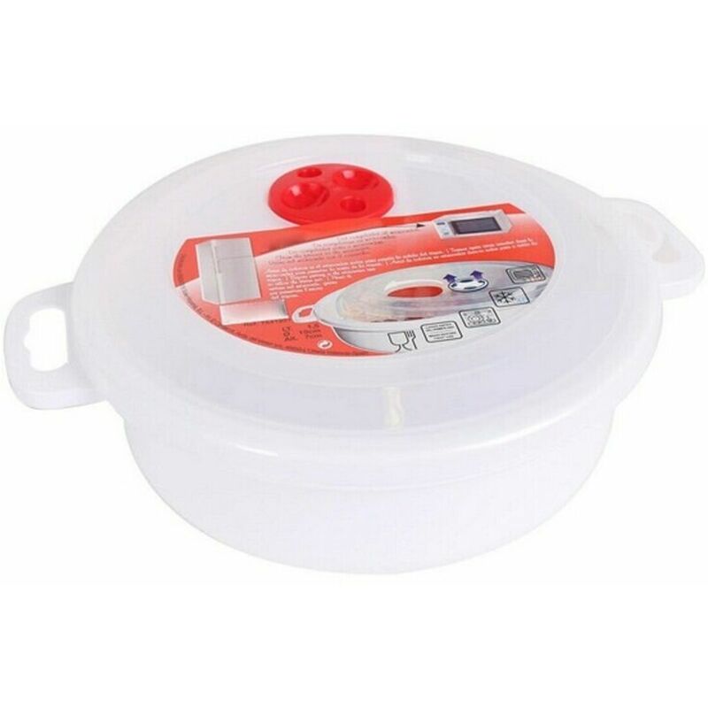 

Fiambrera con Tapa para Microondas 3 L - ø 23 x 10 cm - Bigbuy Cooking