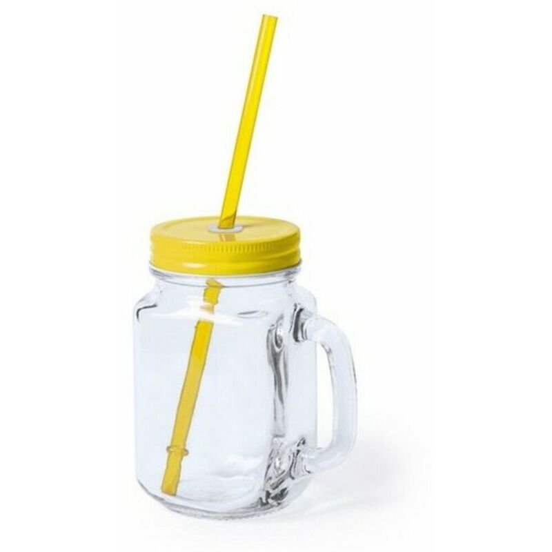 

BigBuy Gadget Jarra con Tapa y Pajita 145494 (500 ml) Azul