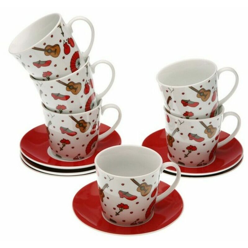 

Juego De Tazas De Café Porcelana (6 Piezas)