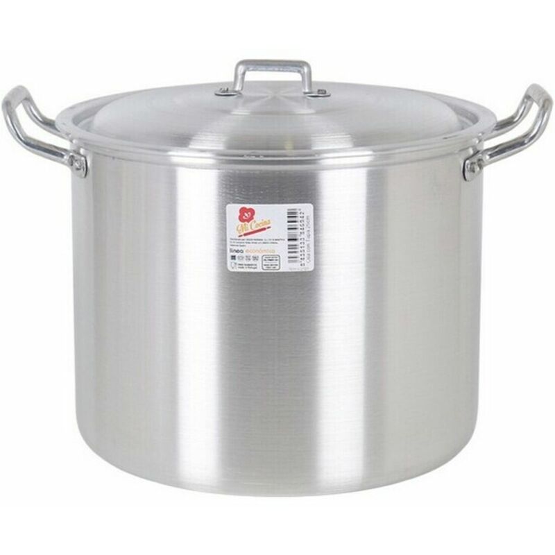 

BigBuy Cooking Olla con Tapa Aluminio Plateado 6 L (Ø 22 cm)