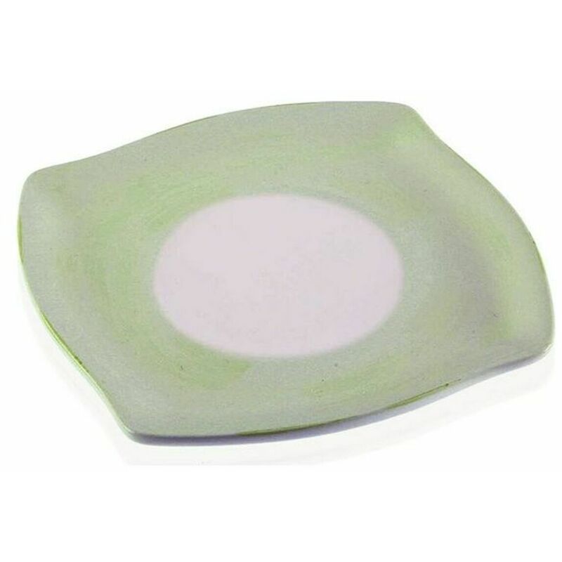 

Plato Cerámica Blanco/Verde - Bigbuy Cooking