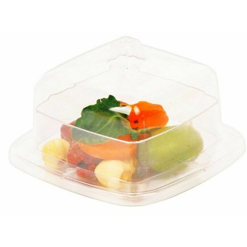 

Set de Degustación Poliestireno Con Tapa Cuadrado (6 pcs) - Bigbuy Cooking