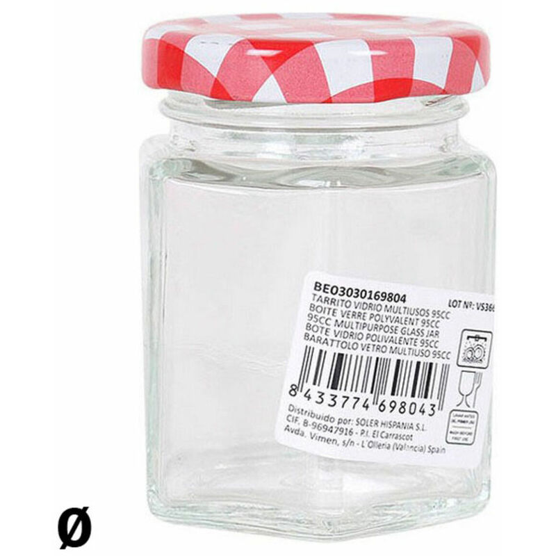 

Bigbuy Cooking - Tarro de Cristal 95 cc