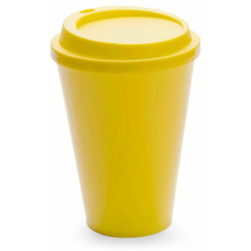 

Vaso con Tapa 142515 (420 ml) Blanco - Bigbuy Cooking