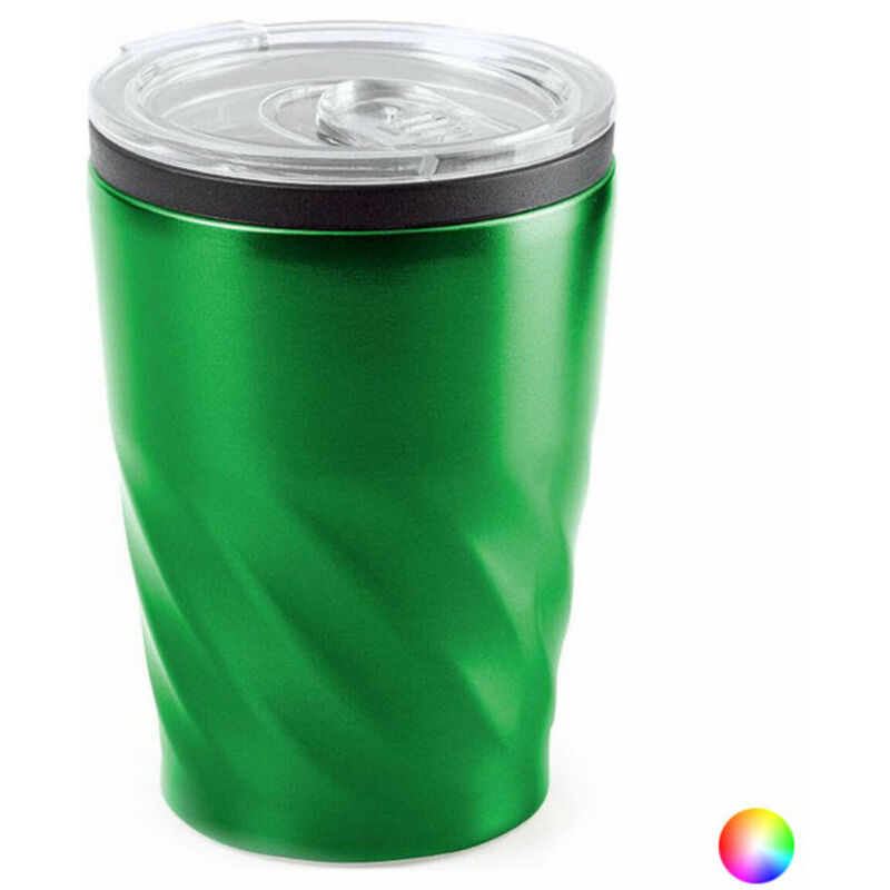 

Vaso con Tapa 146283 Acero Inoxidable (350 ml) Negro - Bigbuy Cooking