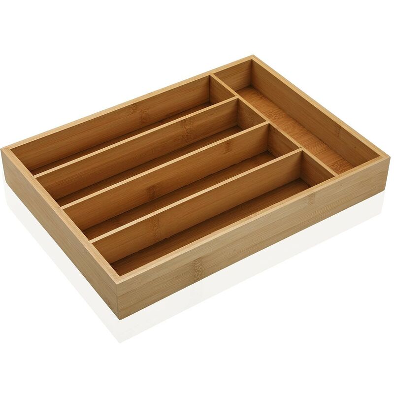 

Organizador Para Cubiertos Madera Bambú (25 X 5 X 35 Cm)