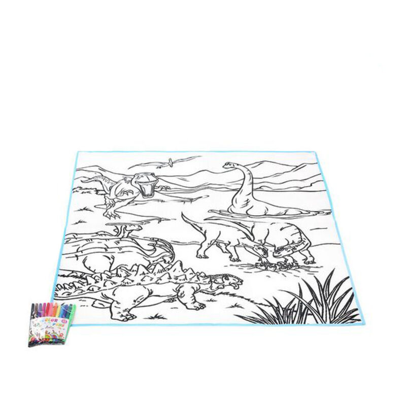 

Alfombra DIY Fantastic Color Dinosaurs 111354 - Bigbuy Fun