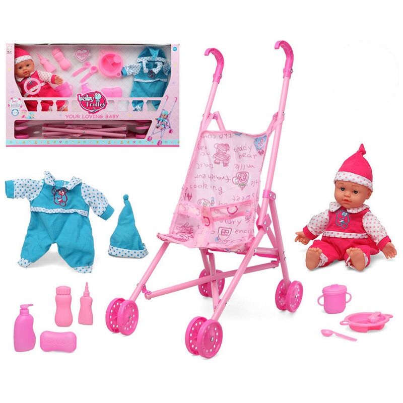 

Muñeco Bebé con Accesorios Baby Troller (61 x 37,5 cm) - Bigbuy Fun