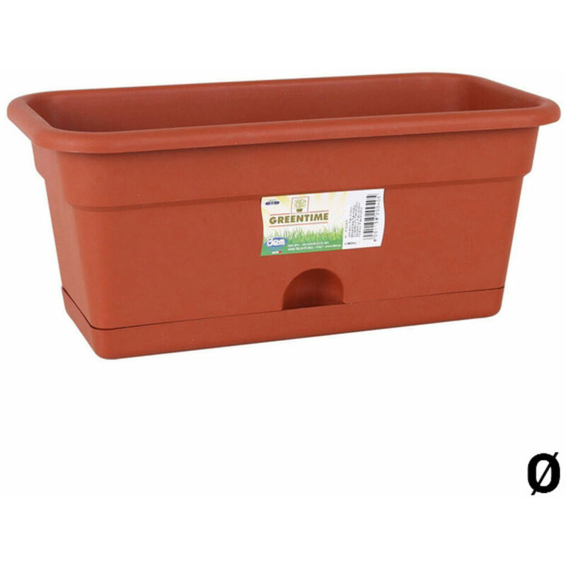 

BigBuy Garden Jardinera Resistente Marrón 50 x 20 x 17,4 cm