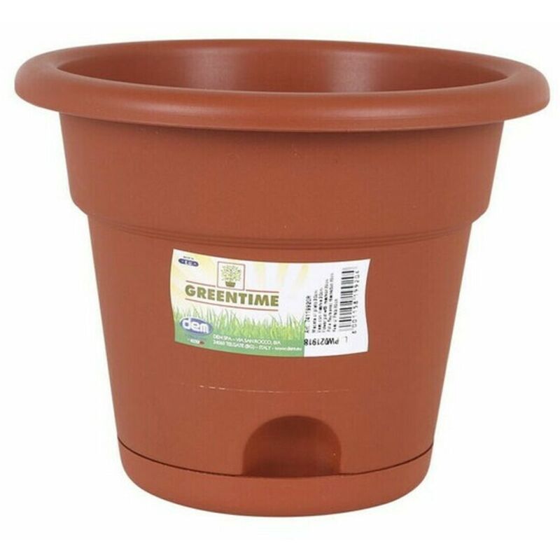 

BigBuy Garden Maceta con Plato Resistente Marrón ø 20 x 6,5 cm