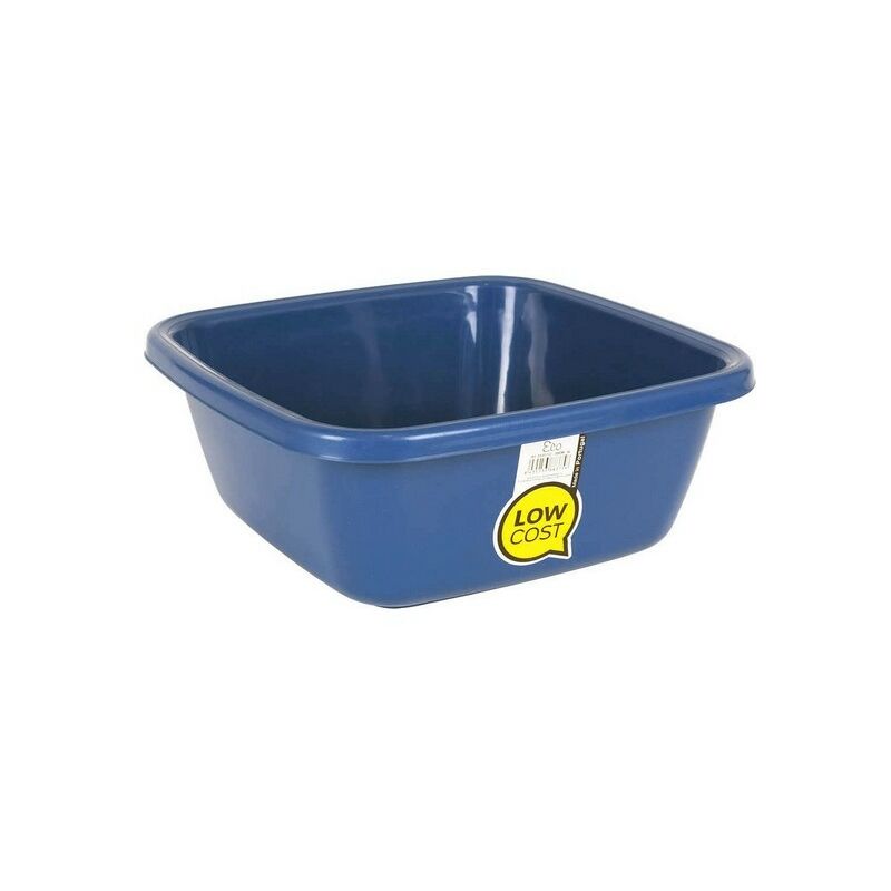 

Bigbuy Home - Barreño Cuadrado Azul Medida 44 x 16 cm - 20 L