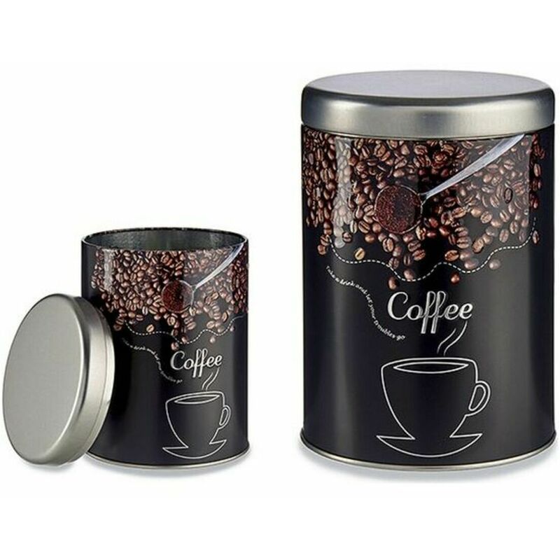 

Bote Metálico Coffee (10,5 x 15 x 10,5 cm) - Bigbuy Home